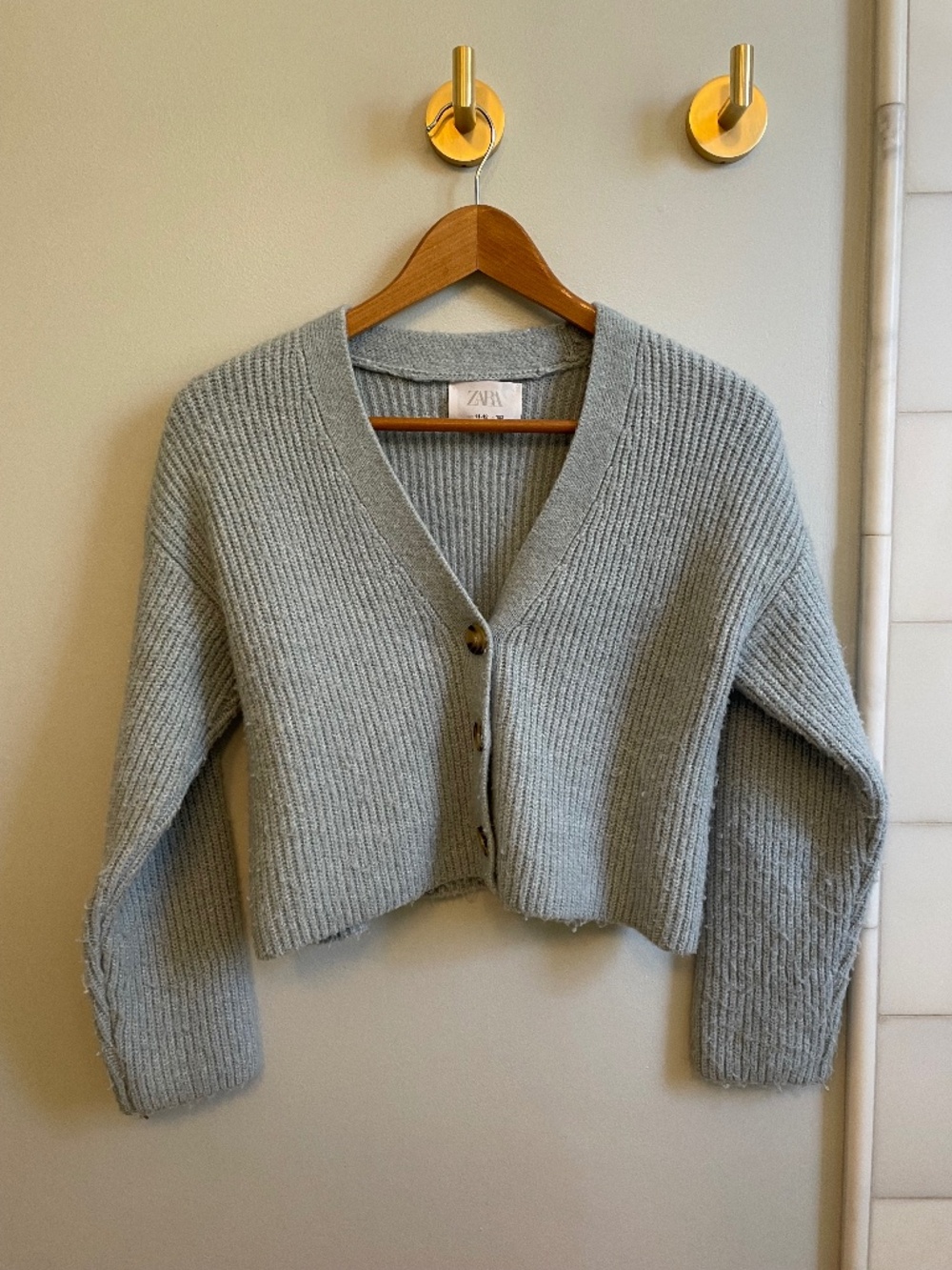 ZARA Cropped Cardigan with Buttons GIRLS